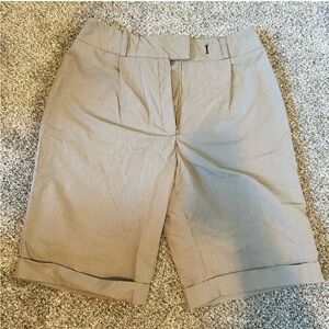 George brown college plaid knee length shorts